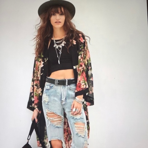Jackets & Blazers - Chiffon Kimono